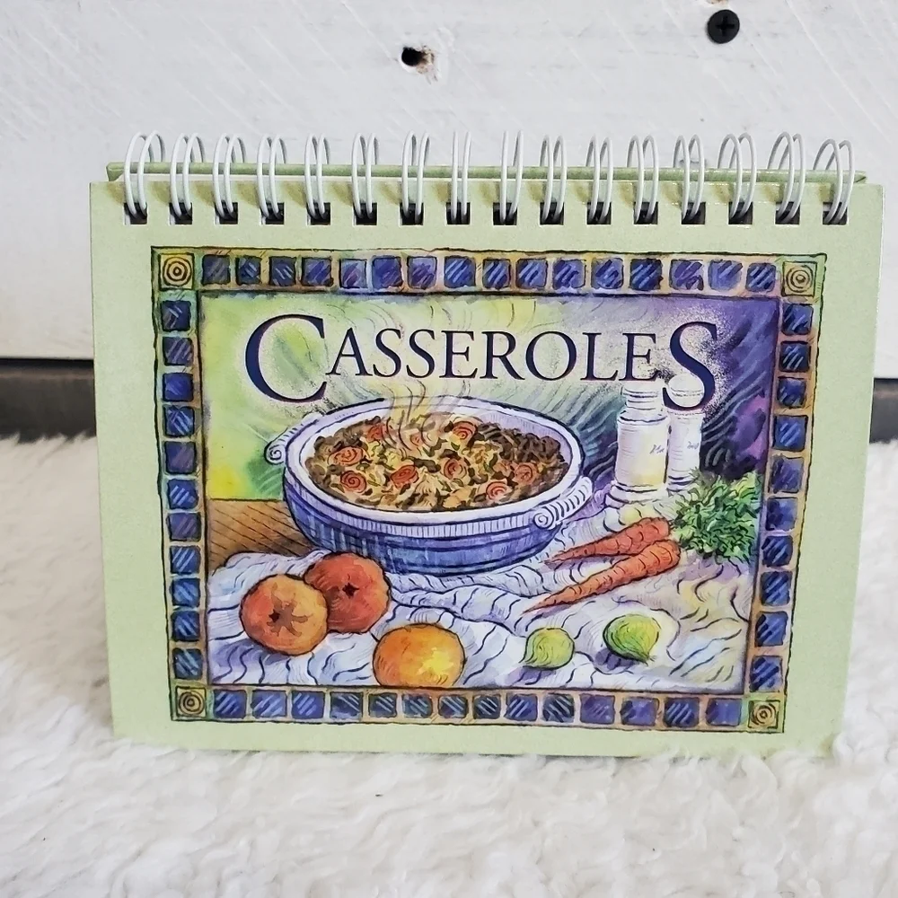 𝅺3 Mini Spiral Hardcover Recipe Cookbooks Casseroles Cookies Bars 5 Ingredients